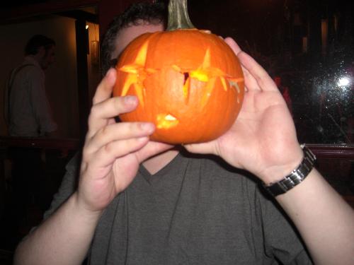 and more of me as the pumpkin head...