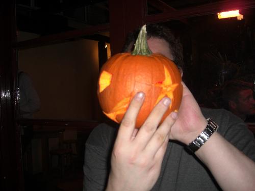 and more of me as the pumpkin head...
