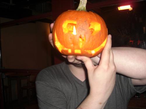 and more of me as the pumpkin head...