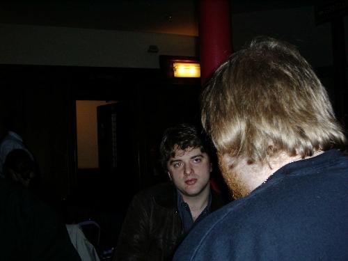 A different Rob and the back of Daniels head
